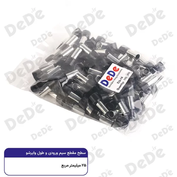 وایرشو تکی روکش دار dede سطح مقطع 25 میلی متر