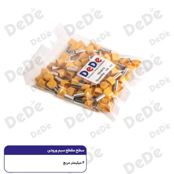 وایرشو دوبل روکش دار dede سطح مقطع 4 میلی متر